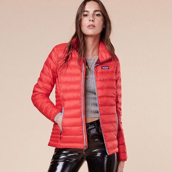 Patagonia Puffer Zip Up Red Jacket 